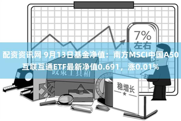 配资资讯网 9月13日基金净值：南方MSCI中国A50互联互通ETF最新净值0.691，涨0.01%