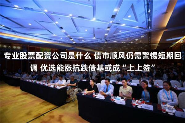 专业股票配资公司是什么 债市顺风仍需警惕短期回调 优选能涨抗跌债基或成“上上签”