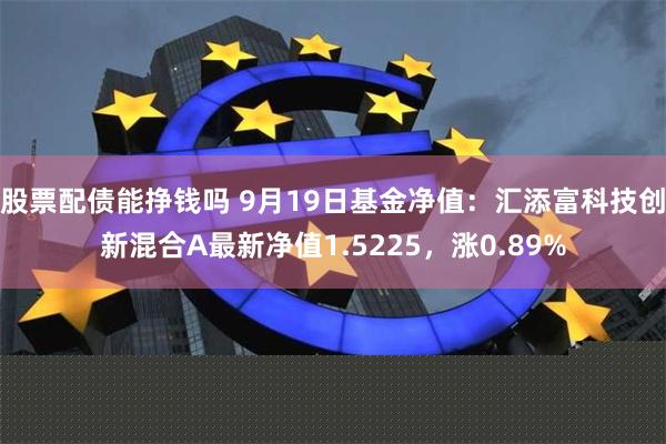 股票配债能挣钱吗 9月19日基金净值：汇添富科技创新混合A最新净值1.5225，涨0.89%