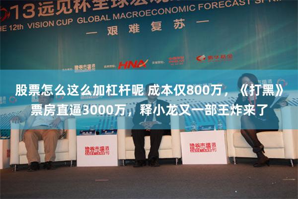 股票怎么这么加杠杆呢 成本仅800万，《打黑》票房直逼3000万，释小龙又一部王炸来了