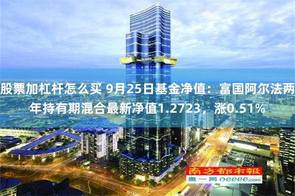 股票加杠杆怎么买 9月25日基金净值：富国阿尔法两年持有期混合最新净值1.2723，涨0.51%