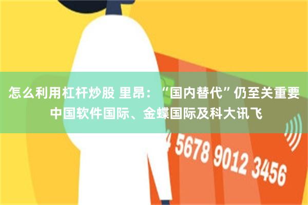 怎么利用杠杆炒股 里昂：“国内替代”仍至关重要 中国软件国际、金蝶国际及科大讯飞