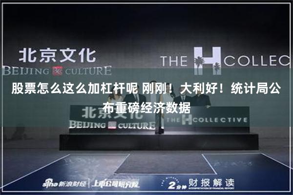 股票怎么这么加杠杆呢 刚刚！大利好！统计局公布重磅经济数据