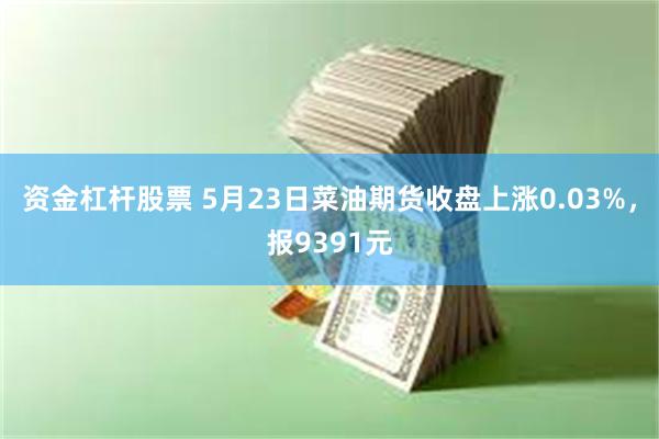 资金杠杆股票 5月23日菜油期货收盘上涨0.03%，报9391元