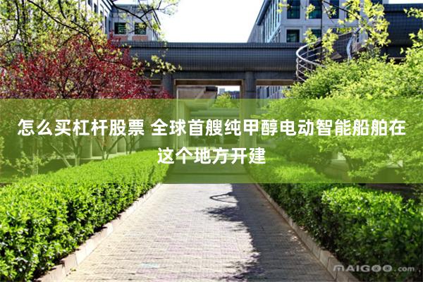 怎么买杠杆股票 全球首艘纯甲醇电动智能船舶在这个地方开建