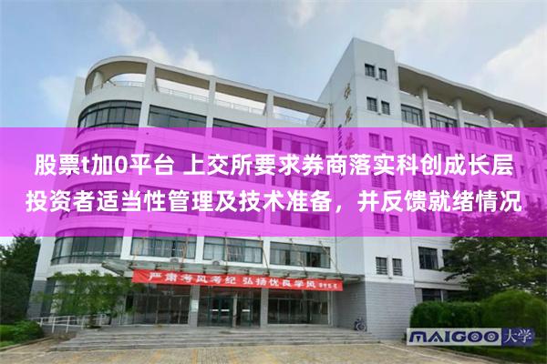 股票t加0平台 上交所要求券商落实科创成长层投资者适当性管理及技术准备，并反馈就绪情况
