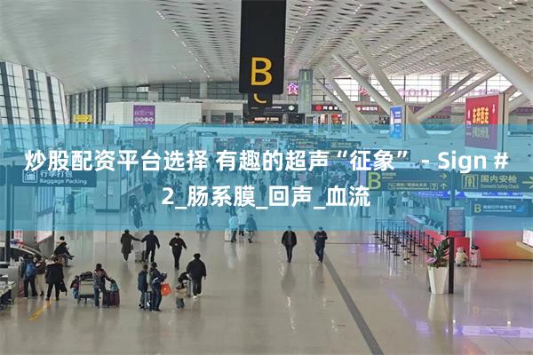 炒股配资平台选择 有趣的超声“征象” - Sign #2_肠系膜_回声_血流