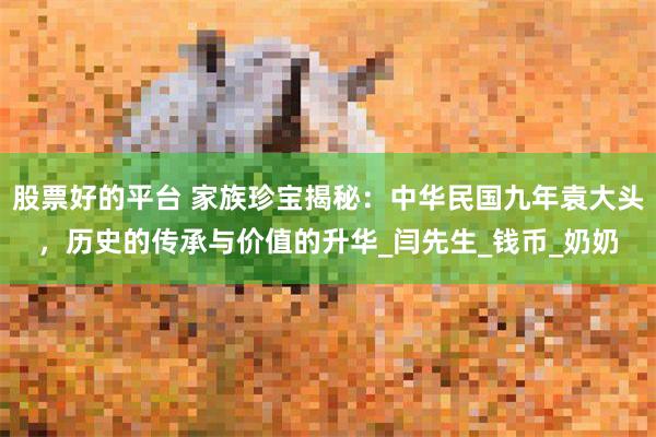 股票好的平台 家族珍宝揭秘：中华民国九年袁大头，历史的传承与价值的升华_闫先生_钱币_奶奶